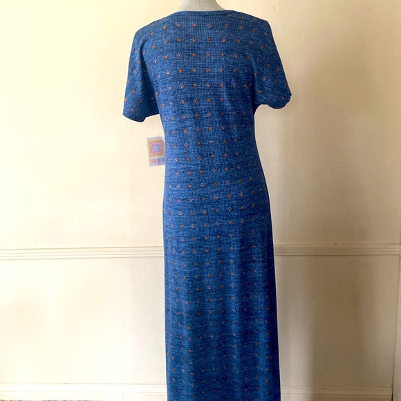 LuLaRoe 💙“MARIA”🧡 MAXI DRESS SIZE SMALL 🌟NWT🌟 - Picture 6 of 12